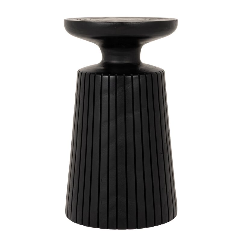 Paulownia Wood Planter and Pedestal End Table image number 4