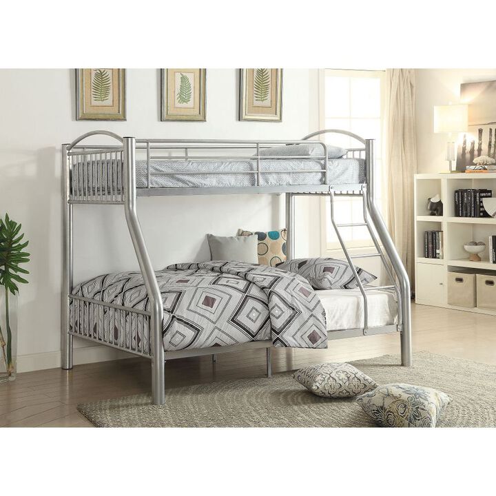 Cayelynn Bunk Bed (Twin/Full) in Silver