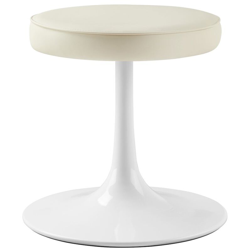 Lippa Vegan Leather Round Stool image number 0