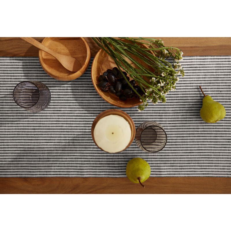 Linen Table Runner - Narrow Stripe