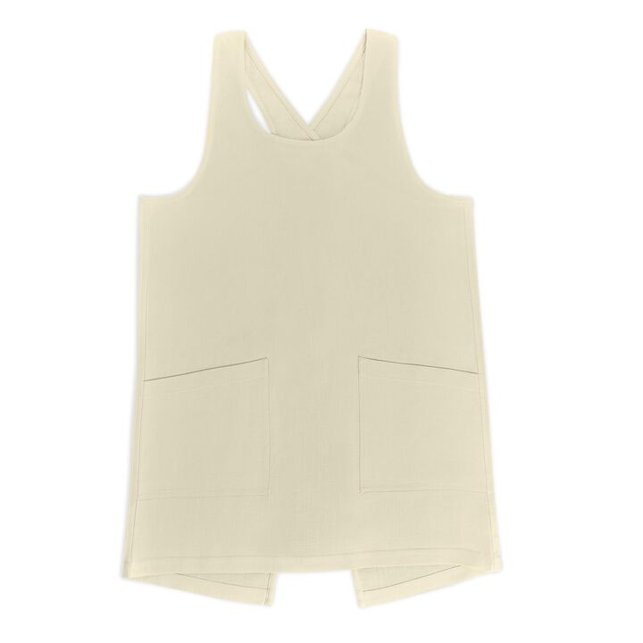 Solino Home 100% Pure Linen Apron - Linen Smock Apron