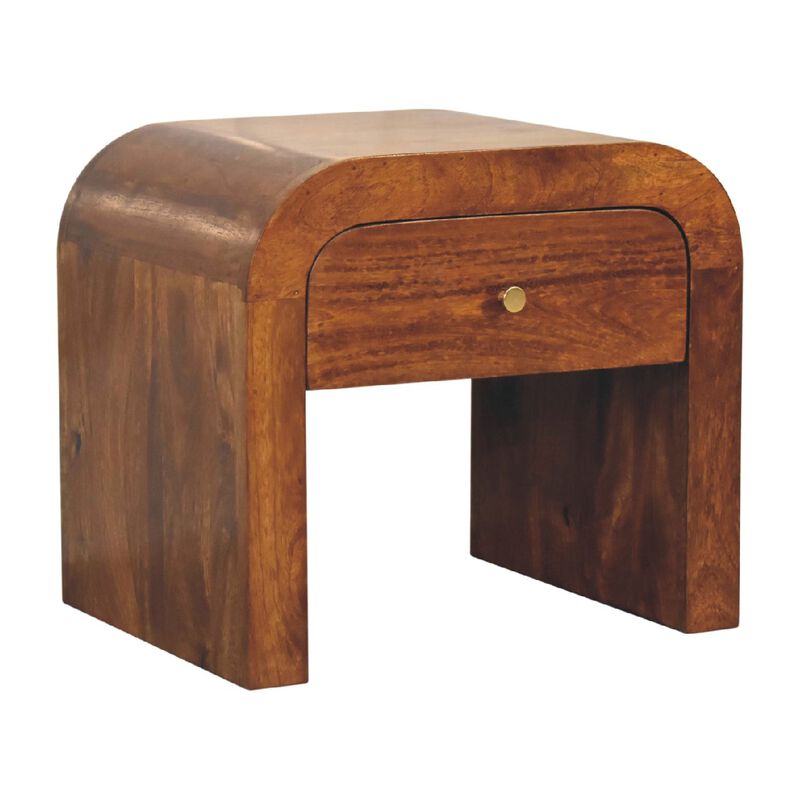 Artisan Furniture Darcy 1 Drawer Chestnut Solid Wood Nightstand