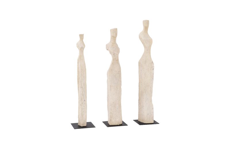 Cast Women Sculptures Set of 3