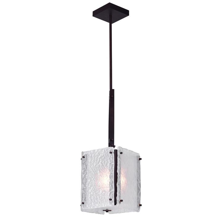 CWI Lighting Assunta 1 Light Pendant With Black Finish