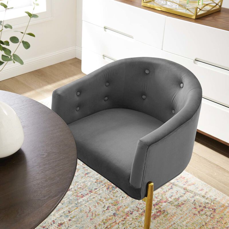 Savour Tufted Performance Velvet Accent Chairs Set of 2 image number 7
