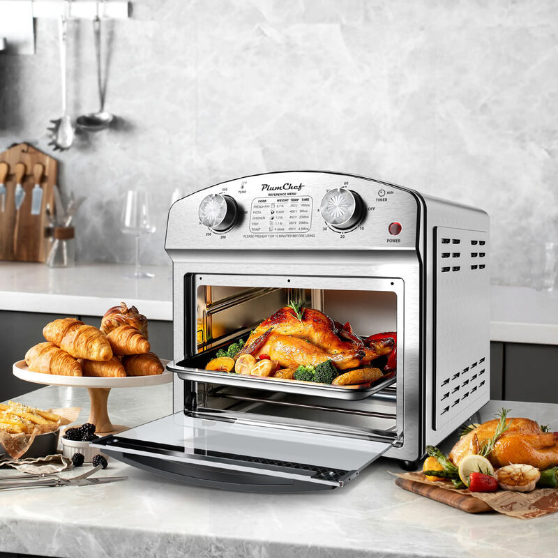 12.5 Quart 7-in-1 Convection Stainless Steel Toaster Oven with 5 Pre-Set Menus, 1500W image number 3