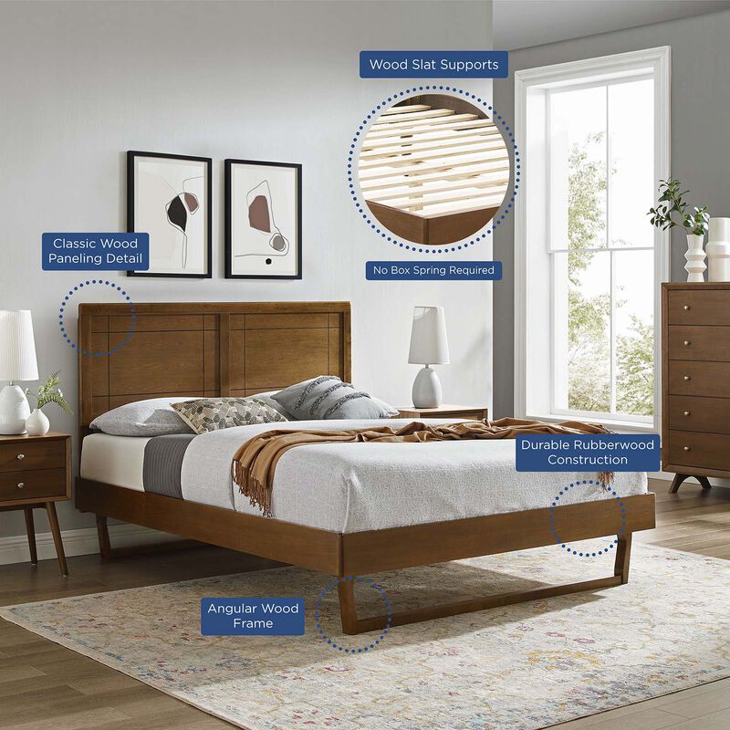 Modway - Marlee King Wood Platform Bed with Angular Frame image number 9