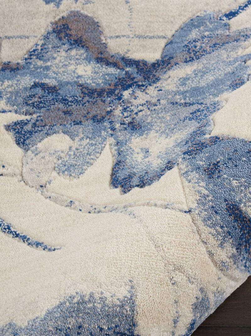 Somerset ST18 Ivory/Blue 2'3" x 8' Rug