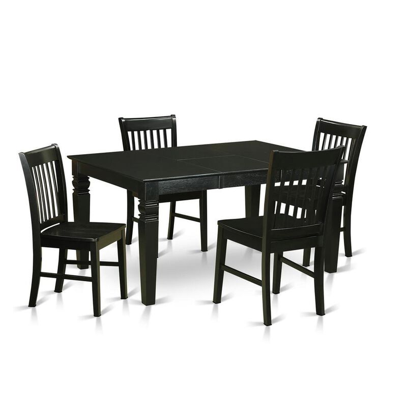 5 Pc Dining room set for 4-Kitchen Table and 4 Dining Chairs