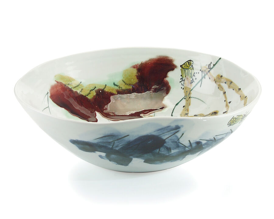 Curled-rim Porcelain Bowl