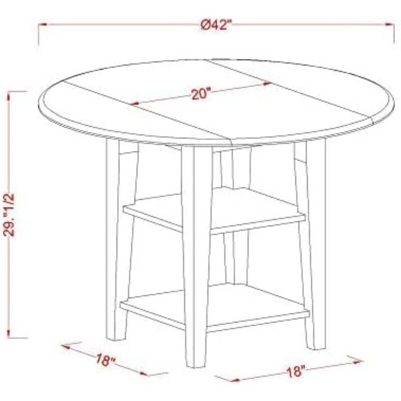 Dining Room Set Black & Cherry