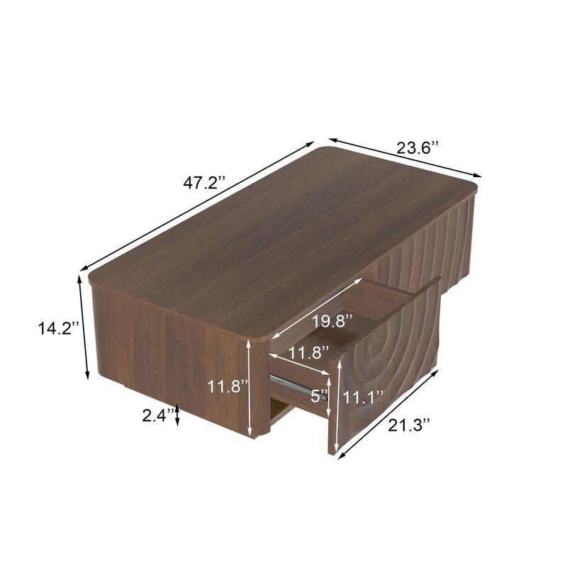 Femmek Rectangle Coffee Table image number 9