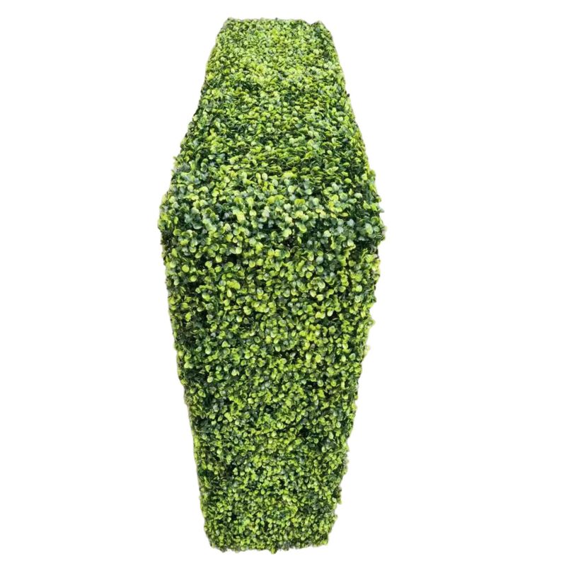 Premium Light Green Artificial Boxwood Hedge 30"L x 30"H Commercial Grade UV Resistant image number 6
