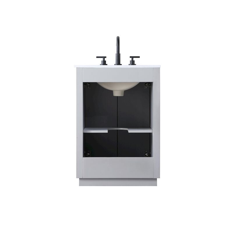 Elegant Kitchen and Bath 24 inch Single Bathroom Vanity in Grey