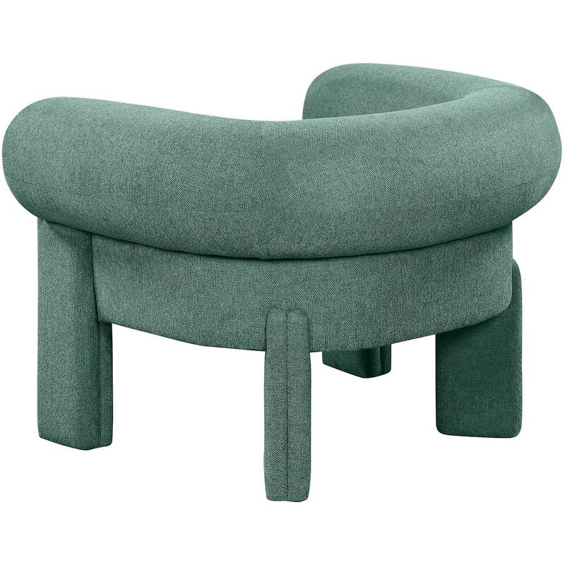 Meridian Furniture Stefano Green Polyester Fabric Accent Chair