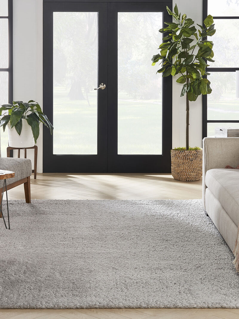 Dreamy Shag DRS05 Silver 7'10" x 9'10" Rug