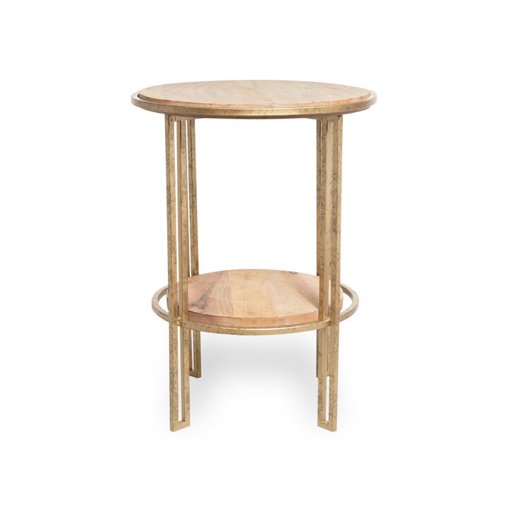 Ophelia Double Shelf Round Table
