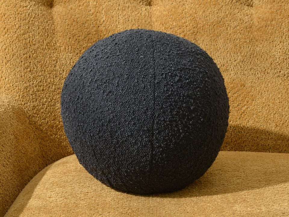 Jules 12-in Boucl&eacute; Round Pillow