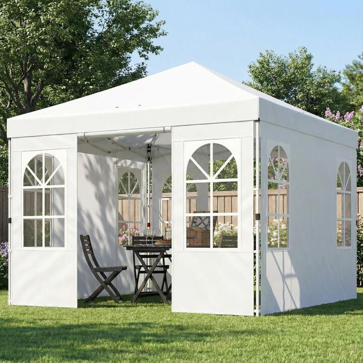 Hivvago 9.6x9.6 Outdoor Pop Up Canopy Tent