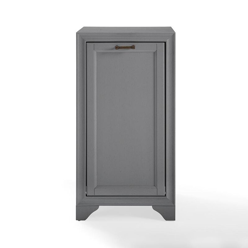 Crosley Furniture Tara Linen Hamper Gray