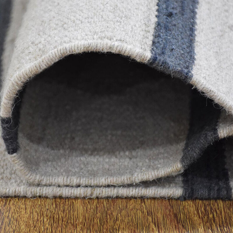 RUGSOTIC CARPETS HAND WOVEN FLAT WEAVE KILIM WOOL ECO-FRIENDLY AREA RUGS  - Rectangle Shape, Contemporary Design, Low Pile Handmade Rugs for Living Room (D00118) image number 6