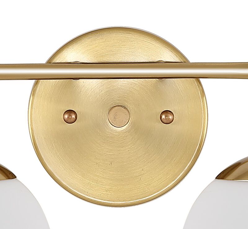 Louis Parisian Globe Metal/Frosted Glass Modern Contemporary LED Vanity Light