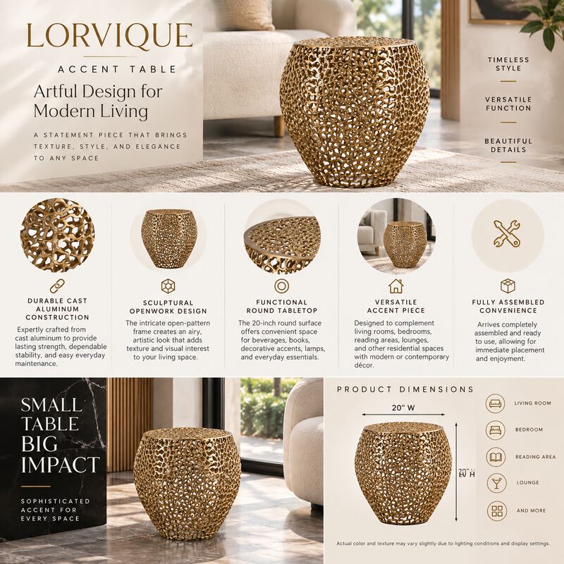Nuvessique Open-Mesh End Table image number 3