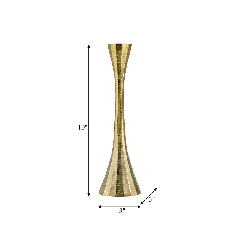 Etched Taper Candle Holder