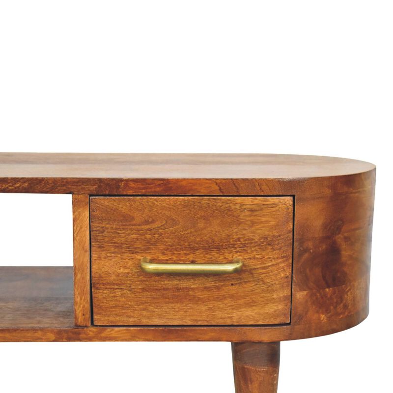 Artisan Furniture Solid Wood Valenza Media Unit, Brown image number 3