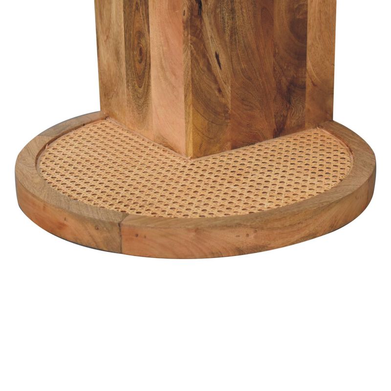 Artisan Furniture Solid Wood Close-knit Corner End Table