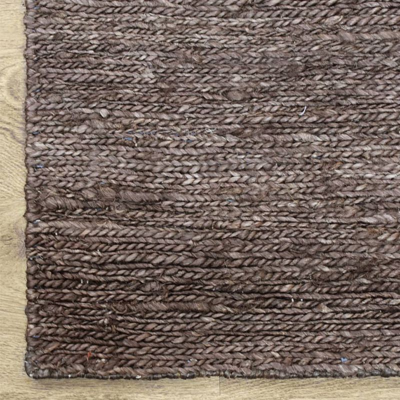 HAND KNOTTED SUMAK JUTE ECO-FRIENDLY Solid AREA RUGS - Rectangle Shape, Solid Plain, High Pile, Natural Fiber, Outdoor Indoor Handmade Area Rugs for Living Room (J00010) image number 4