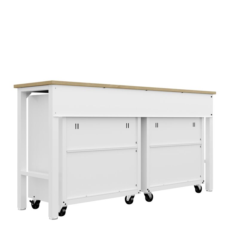 Fortress White 3-Piece Garage Set