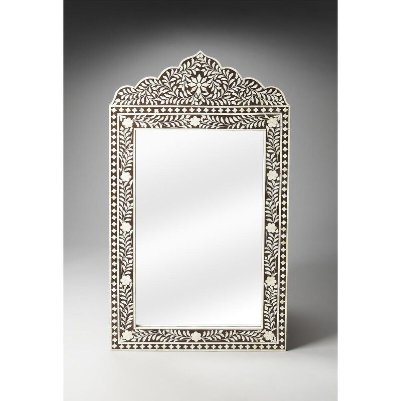 Butler Specialty Vivienne Bone Inlay Wall Mirrored image number 1