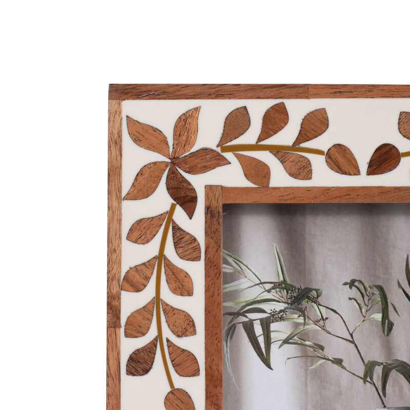 4x6 Wood Inlay Vine Frame image number 4