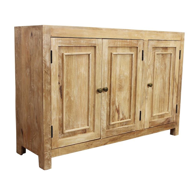 Bayside 54 3-Door Sideboard in Natural Finish