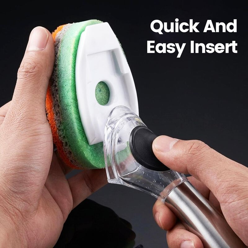 Gourmet Easy Dishwand Sponge Refills for Soap Dispenser, Non-Scratch, 6Pack image number 2