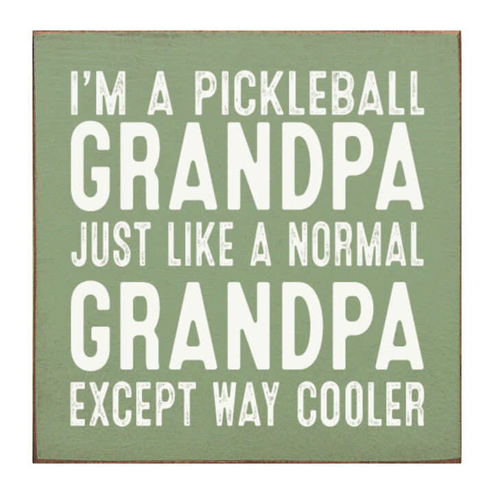 Pickleball Grandpa Wooden Sign Funny Pickleball Wall Decor Gift