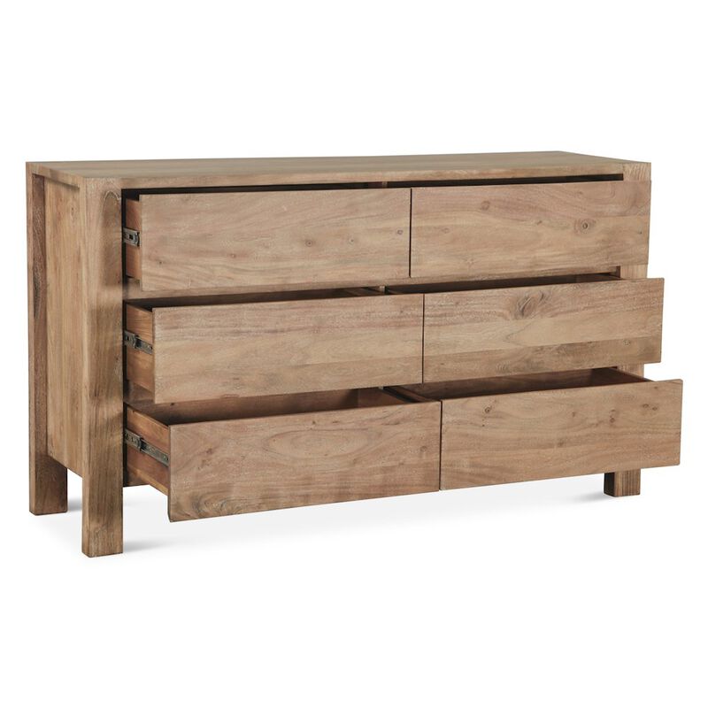 World Interiors Mesa 60" Dresser in Brushed Acacia image number 4