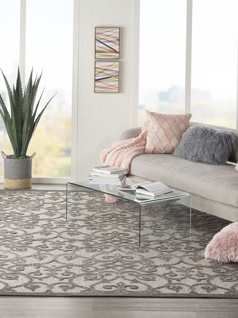 Aloha ALH21 Gray/Charcoal 3'6" x 5'6" Rug