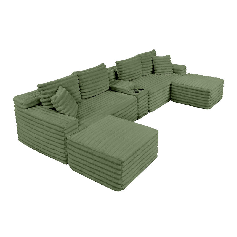 Snupdu 127" Cloud Couch Sectional image number 0
