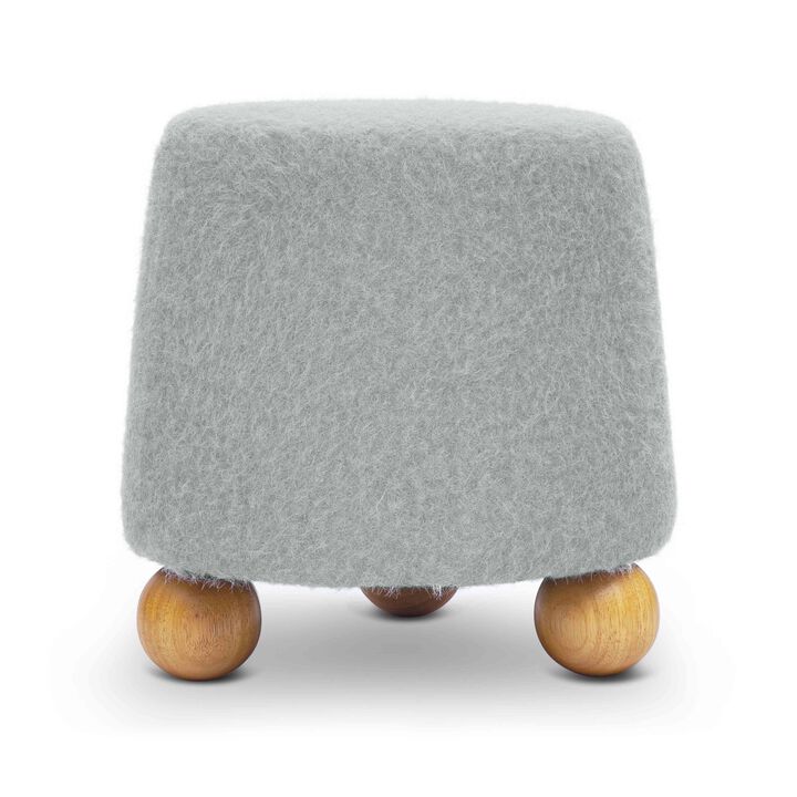 Jaine Loose Mohair Ottoman