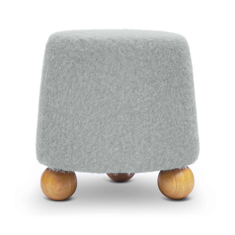 Jaine Loose Mohair Ottoman