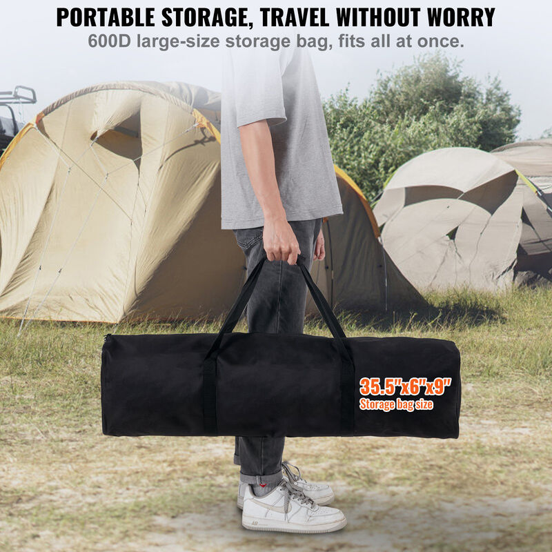 Outdoor Volleyball Badminton Set &ndash; Portable Net with Adjustable Height, Steel Frame, Ball, Pump & Carry Bag, Great for Backyard or Beach