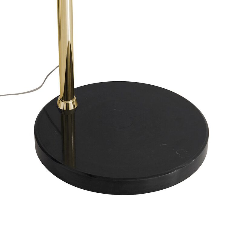 NOVA OF CALIFORNIA Marilyn 1 Light Arc Floor Lamp - Weathered Brass