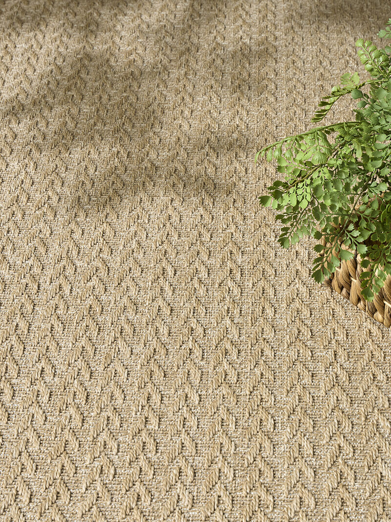 Tulum TLM02 Taupe 8' x Round Rug image number 5