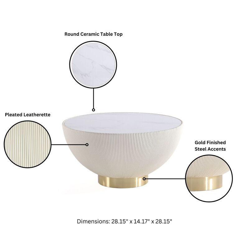 Anderson Cream Coffee Table