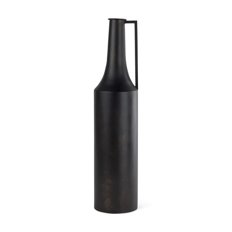 HomeRoots 24" Black Metal Jug Vase image number 0