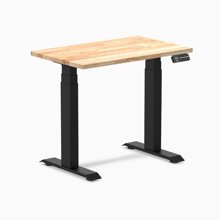 Desky Dual Mini Rubberwood Sit Stand Desk