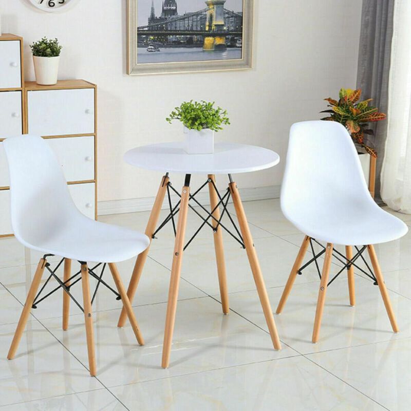 Hivvago Modern Set of 2 Mid-Century DSW Dining Side Chair