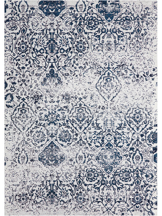 Damask DAS06 Ivory/Navy 3'6" x 5'6" Rug